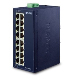 PLANET ISW-1600T łącza sieciowe Nie zarządzany Fast Ethernet (10/100) Niebieski