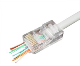 Wtyk RJ45 UTP 8P8C przelotowy 100 szt. Gembird