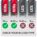 AXAGON EEM2-20G Obudowa zewnętrzna aluminiowa USB-C 3.2 Gen 2 M.2 NVMe SSD 20Gbps