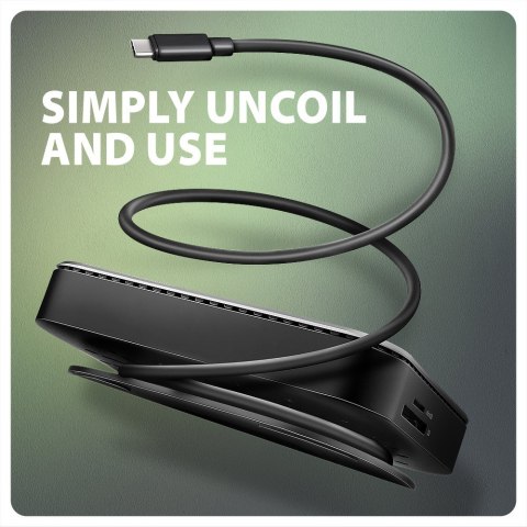 AXAGON HMC-UFO Wieloportowy hub USB 9in1, 10Gbps, 2x USB-A, HDMI 4K/60Hz, M.2 NVMe/SATA, audio, PD 100W, SD/microSD, GLAN, 65cm USB-C k