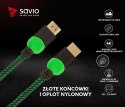 Savio Kabel HDMI 2.0 zielono-czarny 1,8m, GCL-03