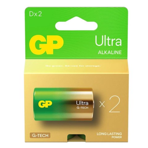 Bateria alkaliczna D/LR20 GP ReCyko Ultra alkaline G-TECH - 2 sztuki