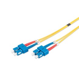 Kabel krosowy (patchcord) DIGITUS światłowodowy SC/SC, dplx, SM 9/125, OS2, LSOH, 3m, żółty