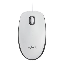 Mysz przewodowa Logitech M100 optyczna biała