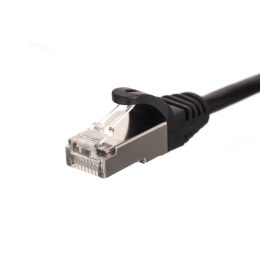 Patchcord RJ45, kat. 6 FTP F/UTP, 10m, Netrack, czarny