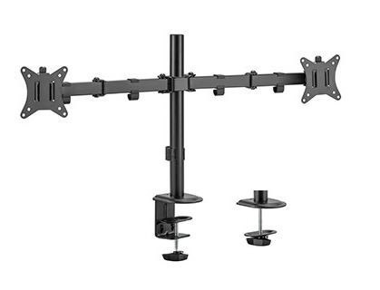 Gembird Ramię dla dwóch monitorów biurkowe (regulowane), 17 cale- 32 cale, do 9kg