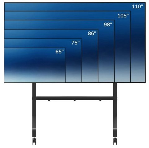 Neomounts Stojak wózek LFD/LCD/TV FL50-575BL1 65-100cali 100x100-1000x600 125kg