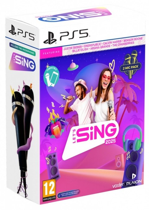 Plaion Gra PlayStation 5 Lets Sing 2025 2-mic