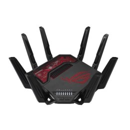 ASUS ROG Rapture GT-BE19000 router bezprzewodowy Multi-Gigabit Ethernet Trójpasmowy (2,4 GHz / 5 GHz / 6 GHz) Czarny, Czerwony