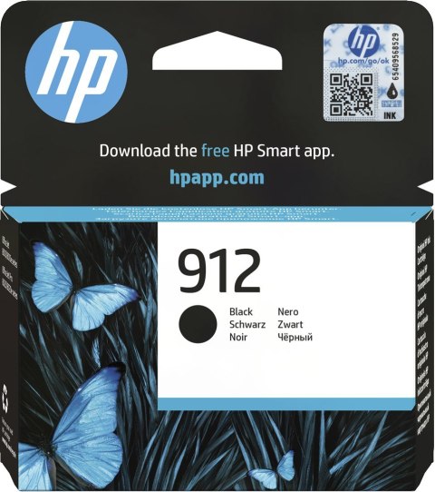 HP 912 oryginalny wkład atramentowy czarny