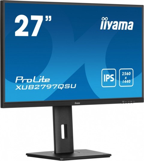 IIYAMA Monitor 27 cali XUB2797QSN-B2 IPS,QHD,USB-C Dock,HDMI /5y/