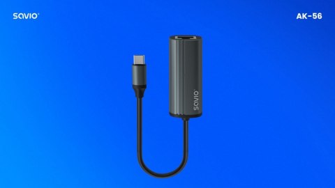 Savio Adapter USB-C 3.1 Gen 1 do RJ-45 Gigabit Ethernet, AK-56