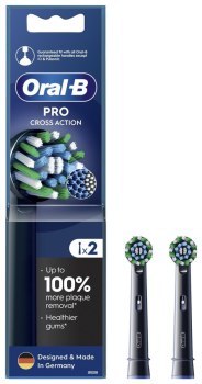 Końcówki do szczoteczek - Oral-B EB50BRB CrossAction czarny 2 szt.