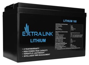 Extralink LiFePO4 160AH | Akumulator | 12.8V, BMS