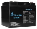 Extralink LiFePO4 40AH | Akumulator | 12.8V, BMS