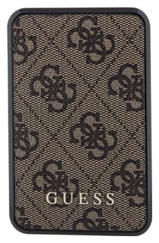 Guess 4G Leather Metal Logo 10000 mAh 18W (brązowy)