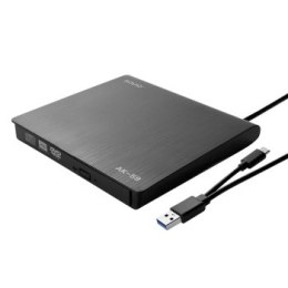 SAVIO NAGRYWARKA ZEWNĘTRZNA TYPU SLIM CD/DVD R/RW - USB C/USB-A AK-59