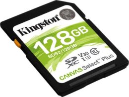 Karta pamięci - Kingston SDXC Canvas Select Plus 128GB 100R Class 10 UHS-I (SDS2/128GB)