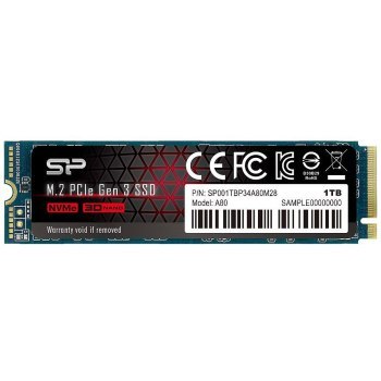 Dysk twardy Silicon Power P34A80 M.2 NVMe PCIe 1TB (SP001TBP34A80M28)