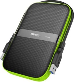 Dysk zewnętrzny Silicon Power Armor A60 1TB 2.5 USB 3.2 5400 obr/min Green-Black (SP010TBPHDA60S3K)