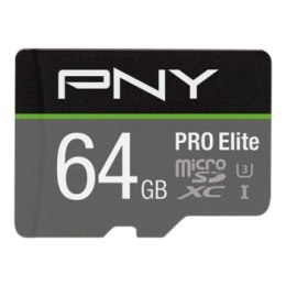 Karta pamięci - PNY PRO Elite microSDXC 64GB + Adapter SD (P-SDU64GV31100PRO-GE)