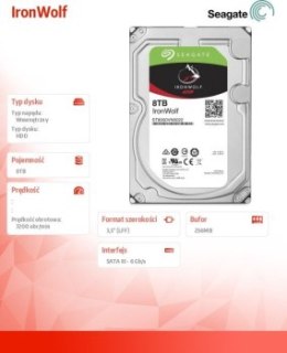 Seagate IronWolf ST8000VN004 8TB SATA