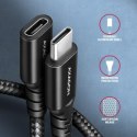 Kabel przedłużacz USB-CM - USB-CF 3.2 Gen 2 PD 240W 1.5m czarny Axagon