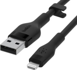 BELKIN KABEL USB-A - LIGHTNING SILICONE 3M CZARNY