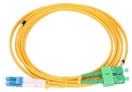 Extralink SC/APC-LC/UPC | Jednomodowy, Duplex, G652D, 3mm, 2m