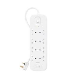 Listwa zasilająca Belkin Power Surge 8-PORT + 2xUSB-C 30W 900J White