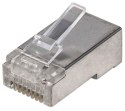 Intellinet 790574 Wtyk modularny RJ45 Cat5e 3-ząbkowy na drut, opakowanie słoik 100 szt_