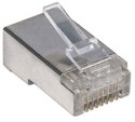 Intellinet 790574 Wtyk modularny RJ45 Cat5e 3-ząbkowy na drut, opakowanie słoik 100 szt_