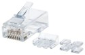 Intellinet 790666 Wtyk RJ45 8P/8C UTP Cat6a na linkę, 80 sztuk