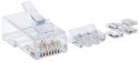 Intellinet 790666 Wtyk RJ45 8P/8C UTP Cat6a na linkę, 80 sztuk