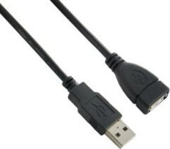 Kabel Lanberg CA-USBE-10CC-0030-BK (USB 2.0 Męski - USB 2.0 Żeński; 3m; czarny)