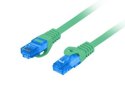 LANBERG PATCHCORD S/FTP KAT.6A 2M ZIELONY LSZH CCA (FLUKE PASSED) PCF6A-10CC-0200-G