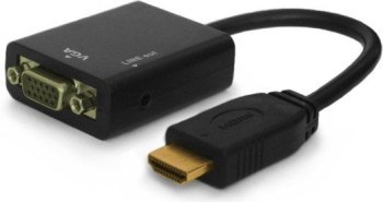 Adapter SAVIO cl-23 (HDMI M - D-Sub (VGA) F; 0 20m; kolor czarny)