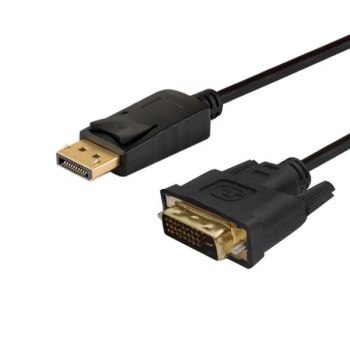 Kabel SAVIO CL-106 (DisplayPort M - DVI-D M; 1 8m; kolor czarny)