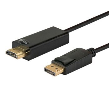 Kabel SAVIO CL-56 (DisplayPort M - HDMI Typ A; 1 5m; kolor czarny)