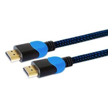 Kabel SAVIO GCL-02 (HDMI M - HDMI M; 1 8m; kolor czarno-niebieski)