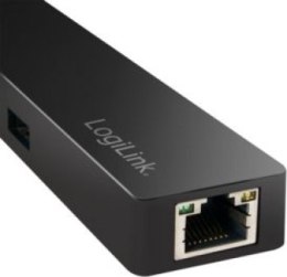 LogiLink 3-portowy USB-C z adapterem gigabit