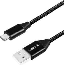 LogiLink micro USB 1.0m czarny