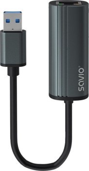 SAVIO AK-55 Adapter USB-A 3.1 GEN 1 do RJ-45 Gigabit Ethernet