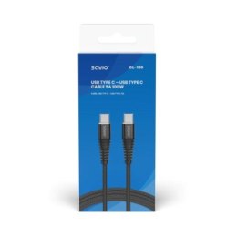 SAVIO KABEL USB TYP C - USB TYP C 5A 1M CL-159