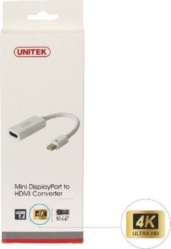 UNITEK ADAPTER MINIDISPLAYPORT-HDMI 4K Y-6331