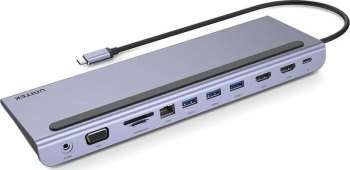 Unitek Hub USB 11 w 1, USB-C, RJ45, MST, 100W PD