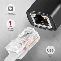 Karta sieciowa Axagon ADE-AR USB3.2 Gen 1 Type-A / Gigabit Ethernet 10/100/1000