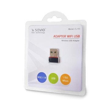 Karta WiFi SAVIO CL-43 (USB 2.0)