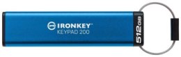 Kingston IronKey Keypad 200 512GB USB-A AES Encrypted