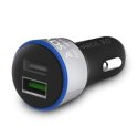 Ładowarka samochodowa do smartfona SAVIO Quick Charge 3.0 SA-06/B (2400 mA 3000 mA; USB)